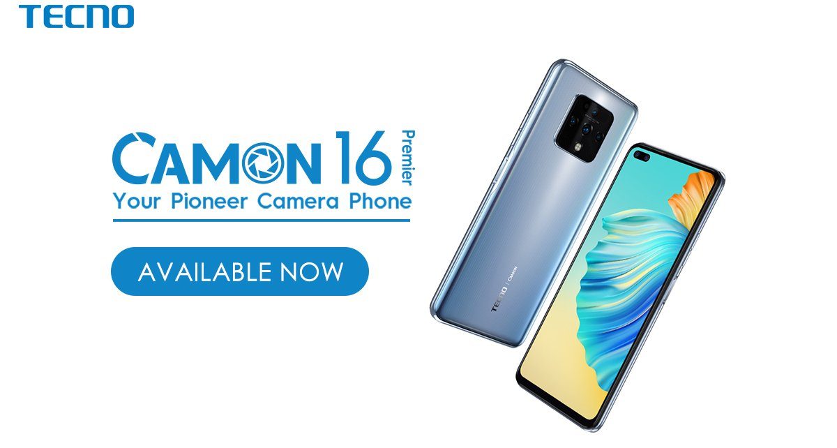 Tecno Camon 16 Premier with Quad Rear & Dual Front Cameras